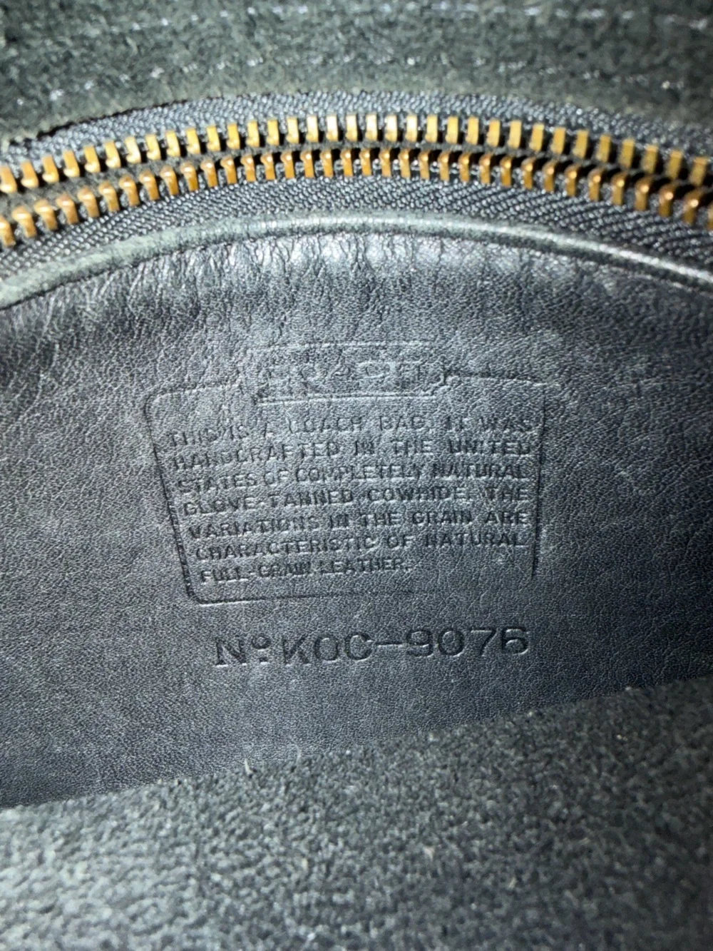 Vintage Coach Companion Flap Bag in Black